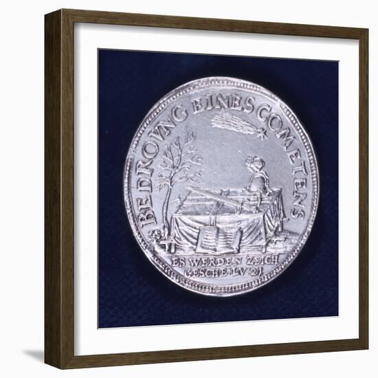 Obverse of a Medal Commemorating the Brilliant Comet of November 1618-null-Framed Photographic Print