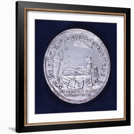 Obverse of a Medal Commemorating the Brilliant Comet of November 1618-null-Framed Photographic Print