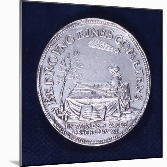Obverse of a Medal Commemorating the Brilliant Comet of November 1618-null-Mounted Photographic Print