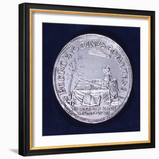 Obverse of a Medal Commemorating the Brilliant Comet of November 1618-null-Framed Photographic Print