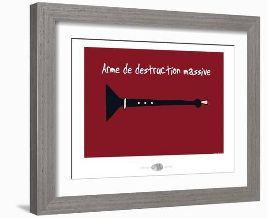 Oc'h oc'h. - Arme de destruction massive-Sylvain Bichicchi-Framed Art Print