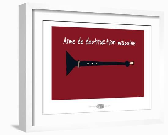 Oc'h oc'h. - Arme de destruction massive-Sylvain Bichicchi-Framed Art Print