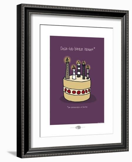 Oc'h oc'h. - Bon anniversaire breton-Sylvain Bichicchi-Framed Art Print