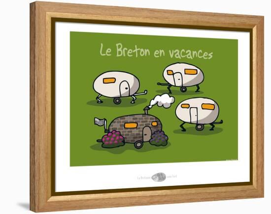 Oc'h oc'h. - Breton en vacances-Sylvain Bichicchi-Framed Stretched Canvas