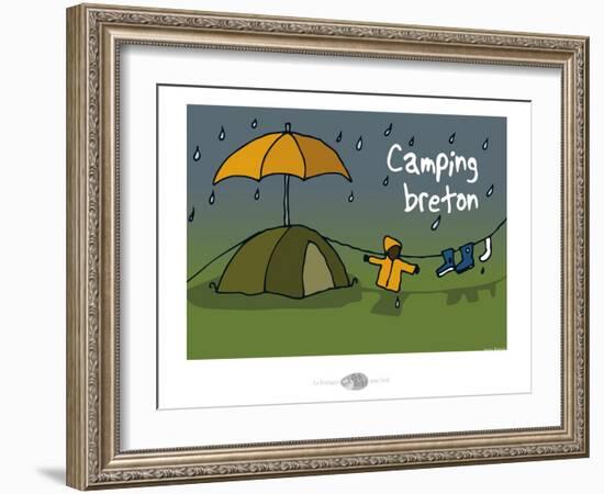 Oc'h oc'h. - Camping breton-Sylvain Bichicchi-Framed Art Print