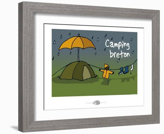 Oc'h oc'h. - Camping breton-Sylvain Bichicchi-Framed Art Print