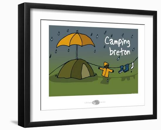 Oc'h oc'h. - Camping breton-Sylvain Bichicchi-Framed Art Print