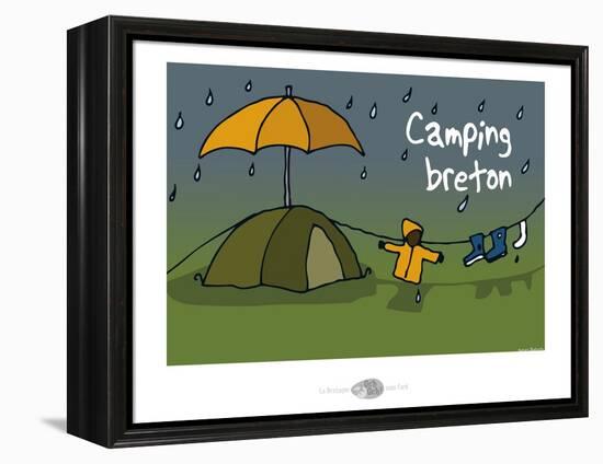 Oc'h oc'h. - Camping breton-Sylvain Bichicchi-Framed Stretched Canvas