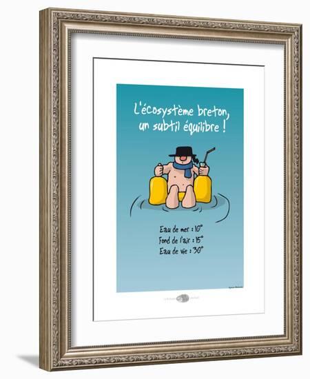 Oc'h oc'h. - Écosystème breton-Sylvain Bichicchi-Framed Art Print