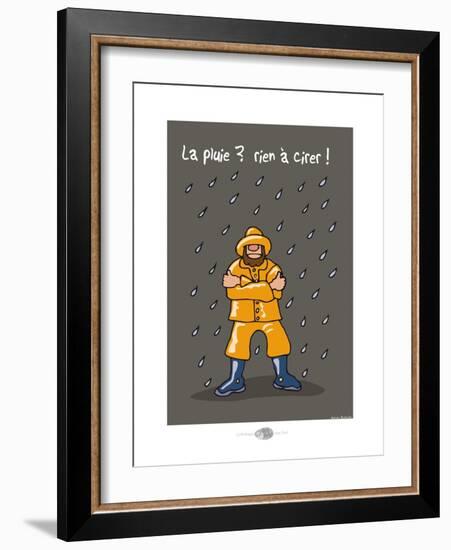 Oc'h oc'h. - La pluie, rien à cirer !-Sylvain Bichicchi-Framed Art Print
