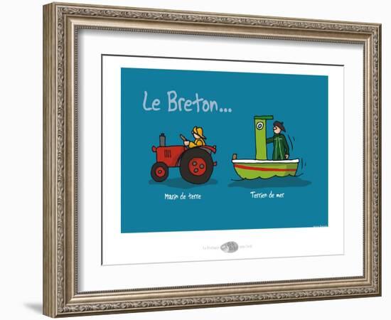 Oc'h oc'h. - Marin de terre, terrien de mer-Sylvain Bichicchi-Framed Art Print