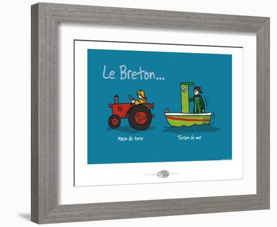 Oc'h oc'h. - Marin de terre, terrien de mer-Sylvain Bichicchi-Framed Art Print