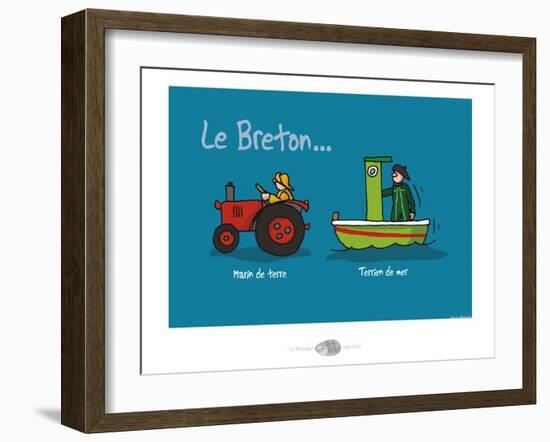 Oc'h oc'h. - Marin de terre, terrien de mer-Sylvain Bichicchi-Framed Art Print