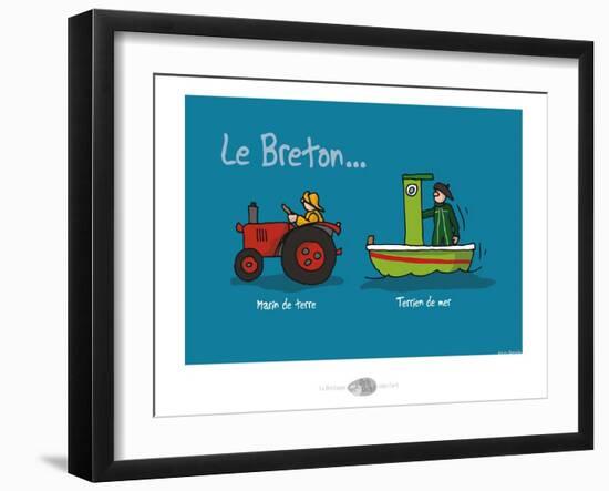 Oc'h oc'h. - Marin de terre, terrien de mer-Sylvain Bichicchi-Framed Art Print