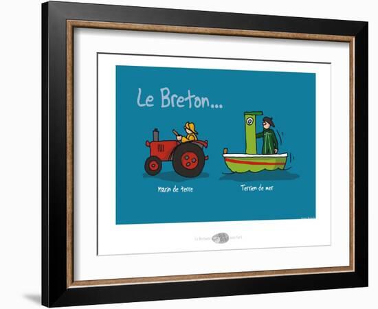 Oc'h oc'h. - Marin de terre, terrien de mer-Sylvain Bichicchi-Framed Art Print