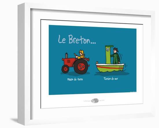 Oc'h oc'h. - Marin de terre, terrien de mer-Sylvain Bichicchi-Framed Art Print