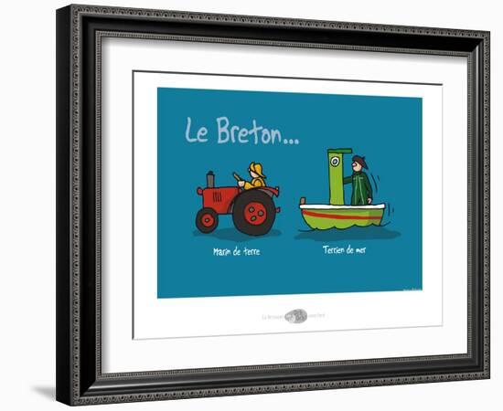 Oc'h oc'h. - Marin de terre, terrien de mer-Sylvain Bichicchi-Framed Art Print