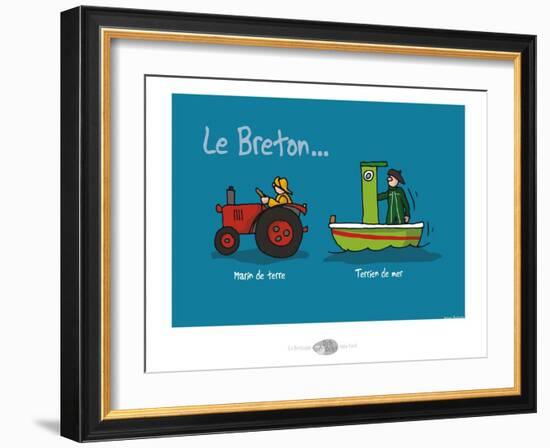 Oc'h oc'h. - Marin de terre, terrien de mer-Sylvain Bichicchi-Framed Art Print