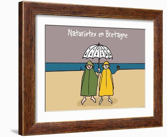 Oc'h oc'h. - Naturistes en bretagne-Sylvain Bichicchi-Framed Art Print