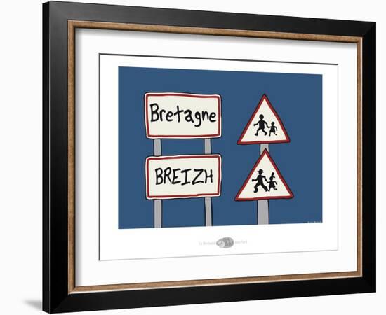 Oc'h oc'h. - Panneaux bretons-Sylvain Bichicchi-Framed Art Print