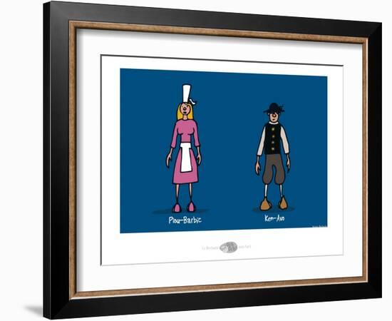 Oc'h oc'h. -Plou-Barbic et Ken-Avo-Sylvain Bichicchi-Framed Art Print