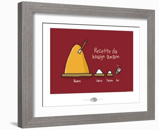 Oc'h oc'h. - Recette du Kouign amann-Sylvain Bichicchi-Framed Art Print