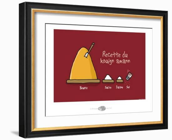 Oc'h oc'h. - Recette du Kouign amann-Sylvain Bichicchi-Framed Art Print