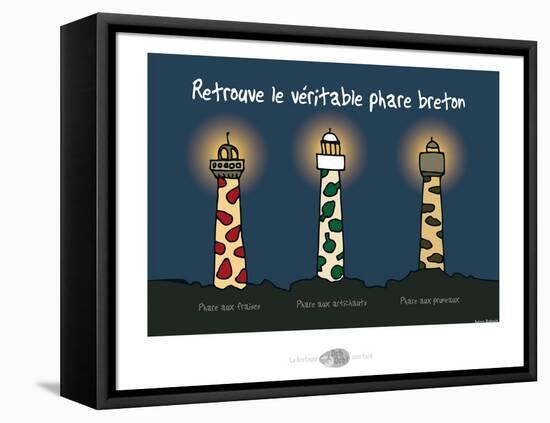 Oc'h oc'h. - Véritable phare breton-Sylvain Bichicchi-Framed Stretched Canvas