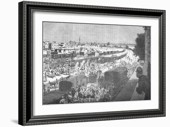 'Occupation of Zagazig, after the Battle of Tel-El-Kebir', c1882-Unknown-Framed Giclee Print