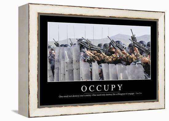 Occupy: Inspirational Quote and Motivational Poster-null-Framed Premier Image Canvas