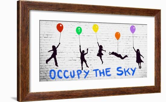 Occupy the Sky-Masterfunk collective-Framed Giclee Print