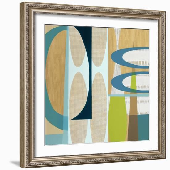 Ocean and Sand 2-Mary Calkins-Framed Giclee Print