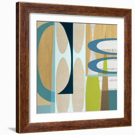 Ocean and Sand 2-Mary Calkins-Framed Giclee Print