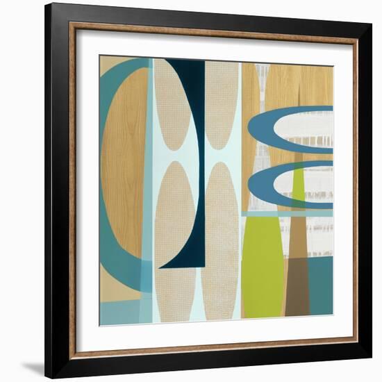 Ocean and Sand 2-Mary Calkins-Framed Giclee Print