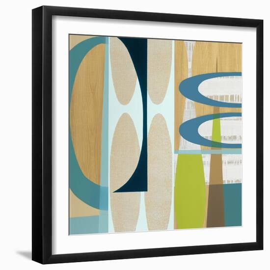 Ocean and Sand 2-Mary Calkins-Framed Giclee Print