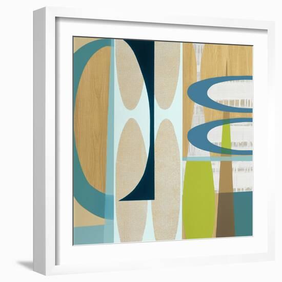 Ocean and Sand 2-Mary Calkins-Framed Giclee Print