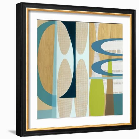 Ocean and Sand 2-Mary Calkins-Framed Giclee Print