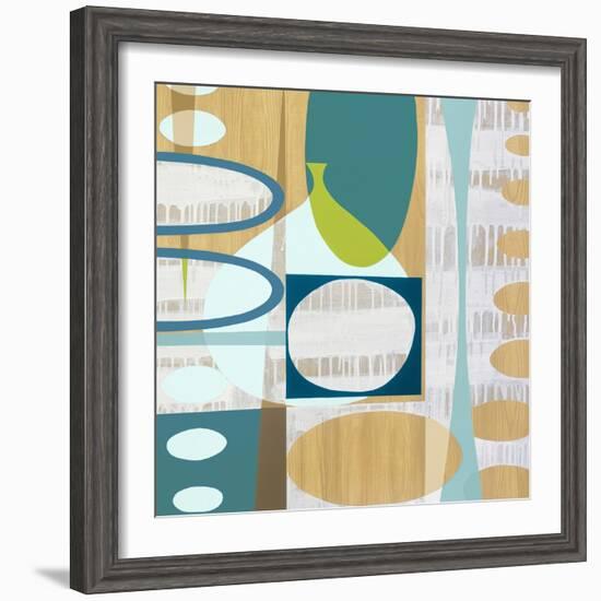 Ocean and Sand 3-Mary Calkins-Framed Giclee Print