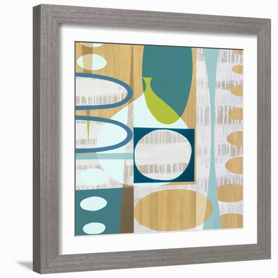 Ocean and Sand 3-Mary Calkins-Framed Giclee Print