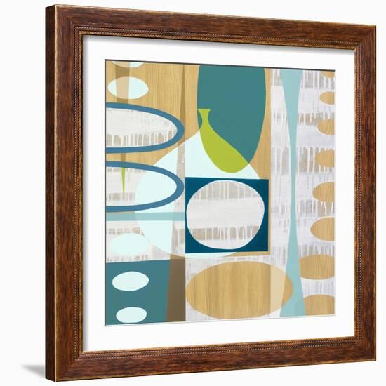 Ocean and Sand 3-Mary Calkins-Framed Giclee Print