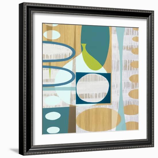 Ocean and Sand 3-Mary Calkins-Framed Giclee Print