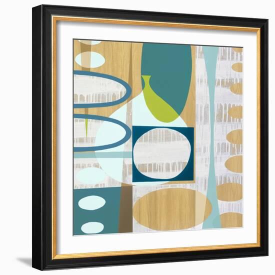 Ocean and Sand 3-Mary Calkins-Framed Giclee Print