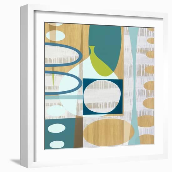 Ocean and Sand 3-Mary Calkins-Framed Premium Giclee Print