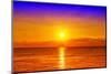 Ocean and Sunset-Giancarlo Liguori-Mounted Photographic Print