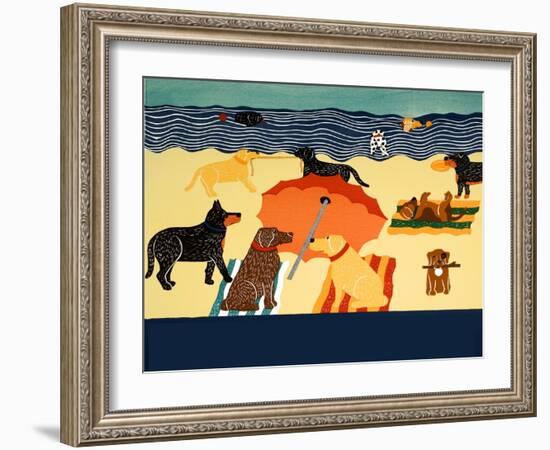 Ocean Ave Blank Template-Stephen Huneck-Framed Giclee Print