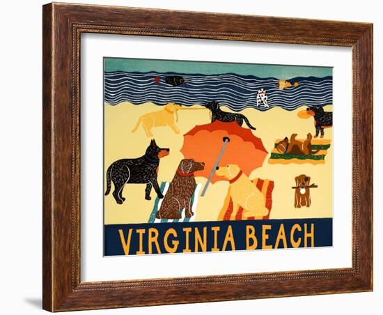 Ocean Ave Virginia Beach-Stephen Huneck-Framed Giclee Print