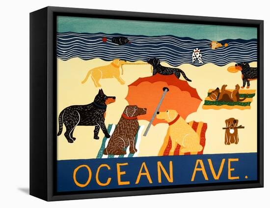 Ocean Ave-Stephen Huneck-Framed Premier Image Canvas