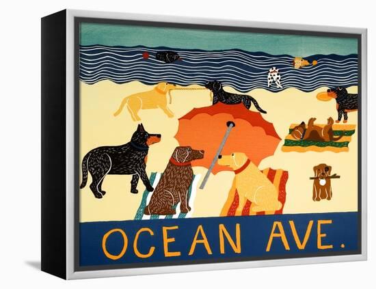 Ocean Ave-Stephen Huneck-Framed Premier Image Canvas