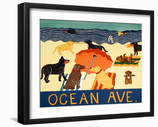 Ocean Ave-Stephen Huneck-Framed Giclee Print