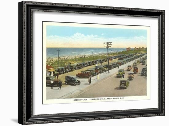 Ocean Avenue, Hampton Beach, New Hampshire-null-Framed Art Print